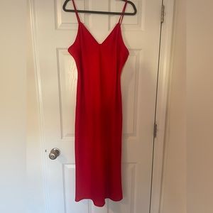 A New Day Women’s Midi Slip Dress Red